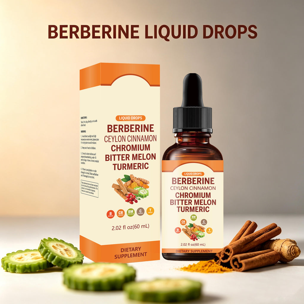 Berberine Liquid Drops - Daily Body Wellness Support | 60mL | Dropship