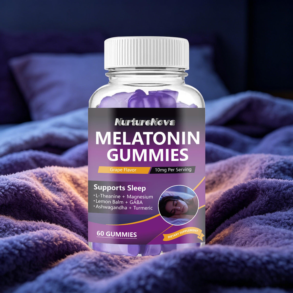 Melatonin Gummies - Healthy Sleep Support |60 Gummies| Dropship