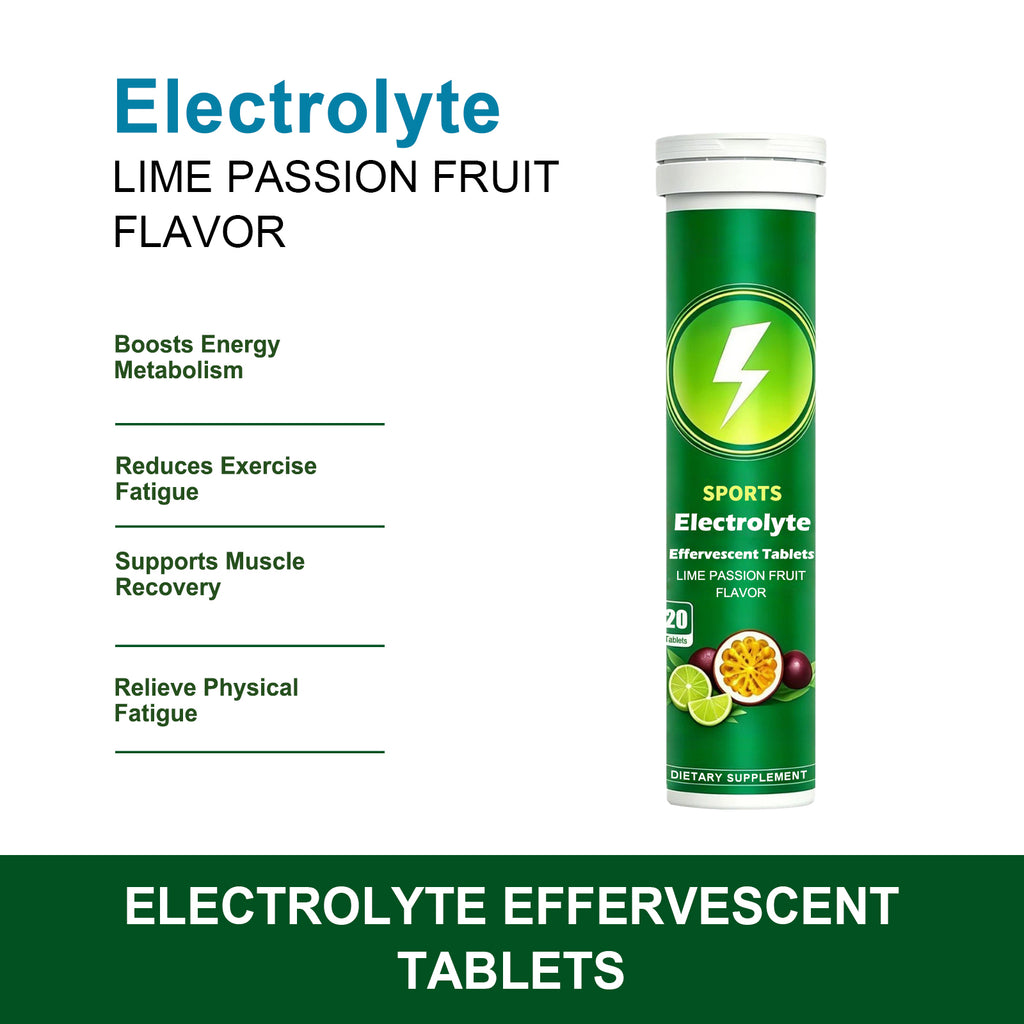 Electrolyte Effervescent Tablets - Sports Energy |20 Tablets| Dropship