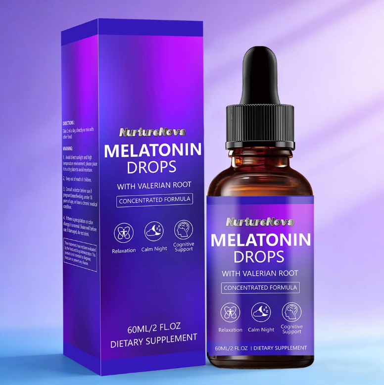 Melatonin Sleep Drops - Relaxation & Cognitive Support | 60ml | Dropship