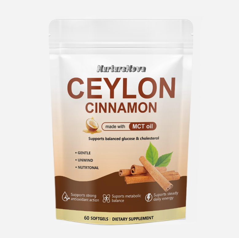 Ceylon Cinnamon Softgels - Glucose Balance|60 Softgels|Dropship