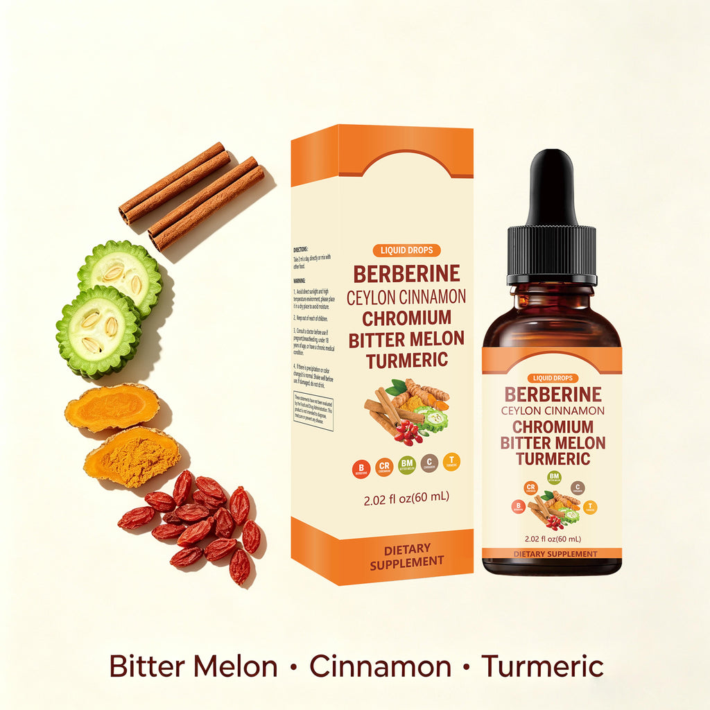 Berberine Liquid Drops - Daily Body Wellness Support | 60mL | Dropship