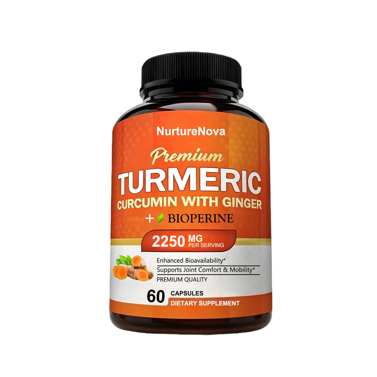 Turmeric Curcumin Capsules - Joint Support | 60 Count | Dropship