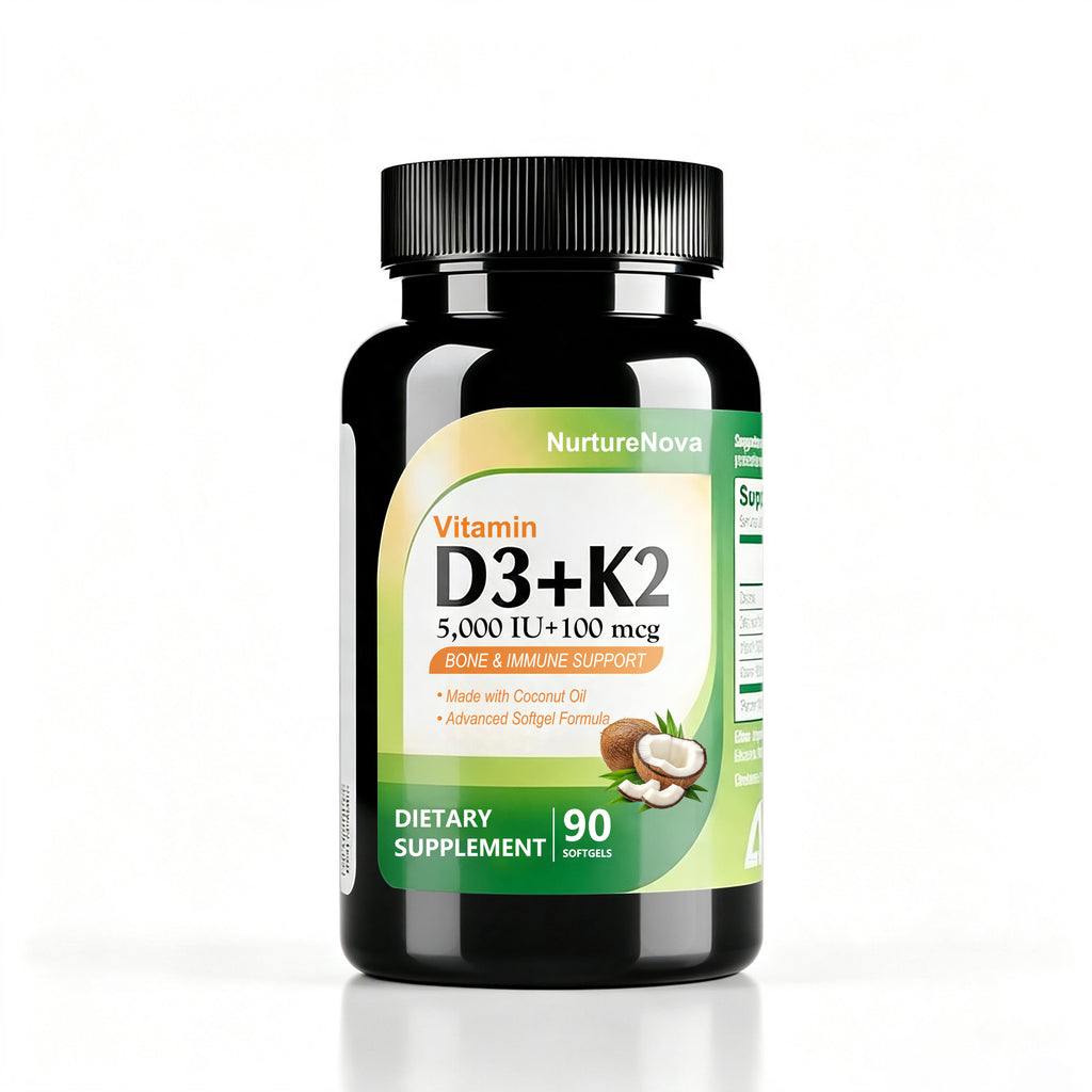 Vitamin D3+K2 Softgels‑Bone & Immune Support | 90 Softgels | Dropship