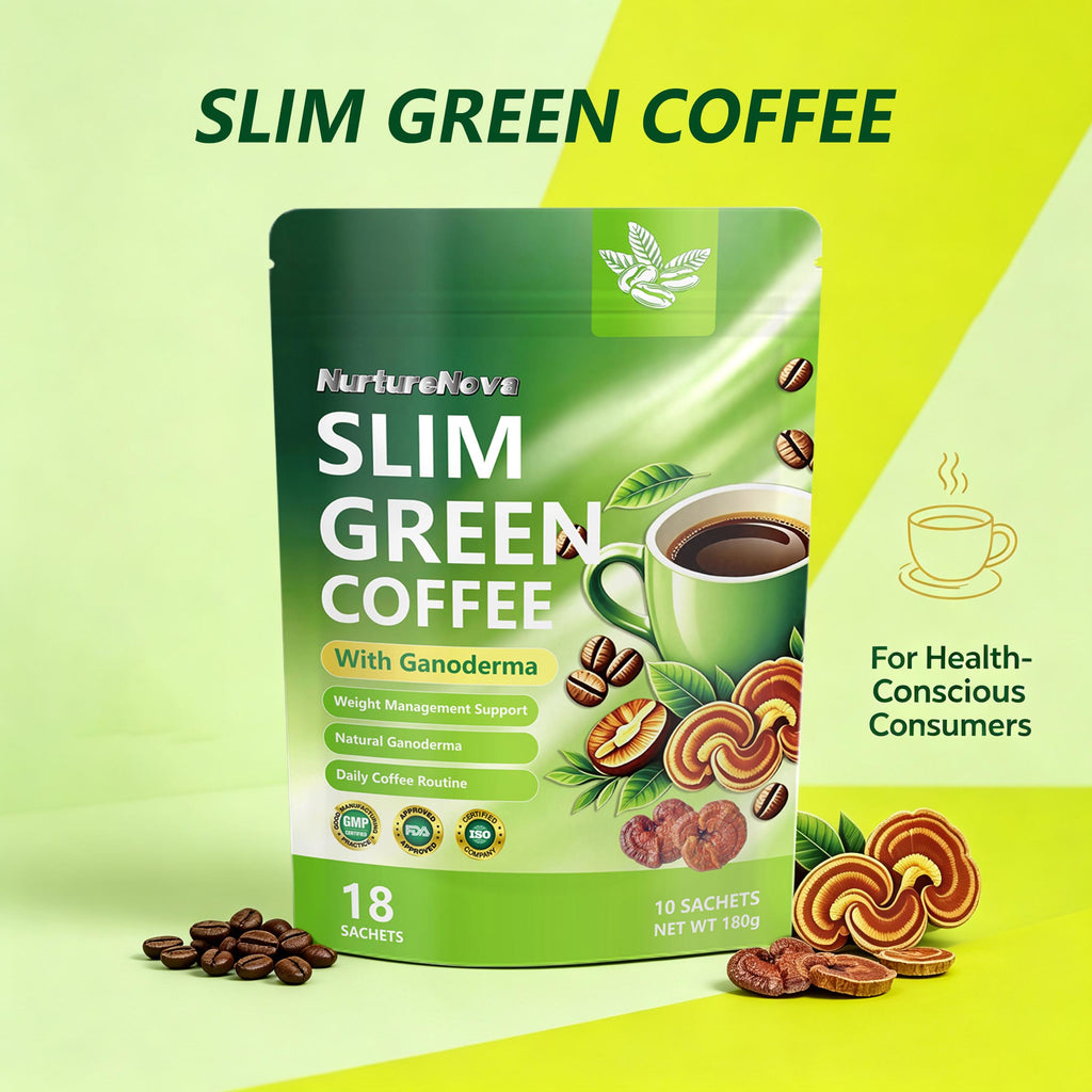 Ganoderma Green Coffee - Daily Wellness Support | 10 Sachets |Dropship