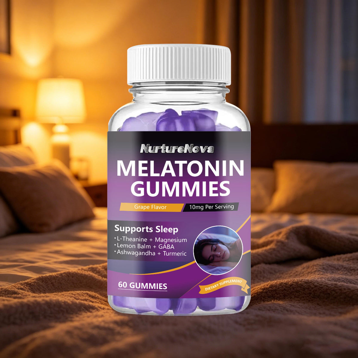 Melatonin Gummies - Healthy Sleep Support |60 Gummies| Dropship