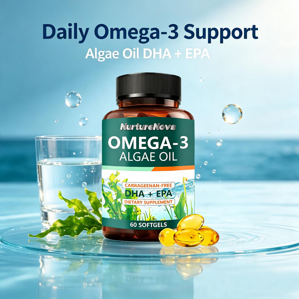 Omega‑3 Algae Oil Softgels - Overall Wellness | 60 Softgels | Dropship