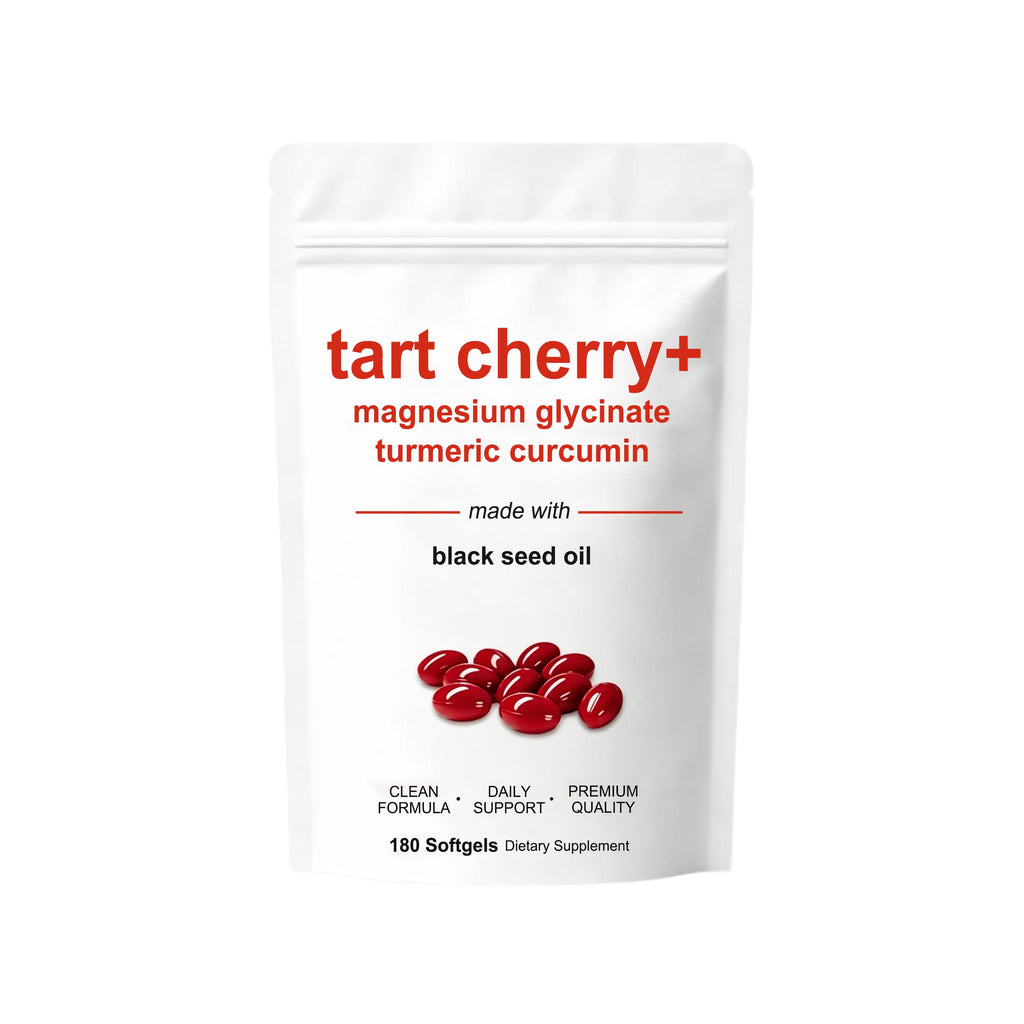Tart Cherry Plus Softgels - Daily Body Support | 180ct | Dropship