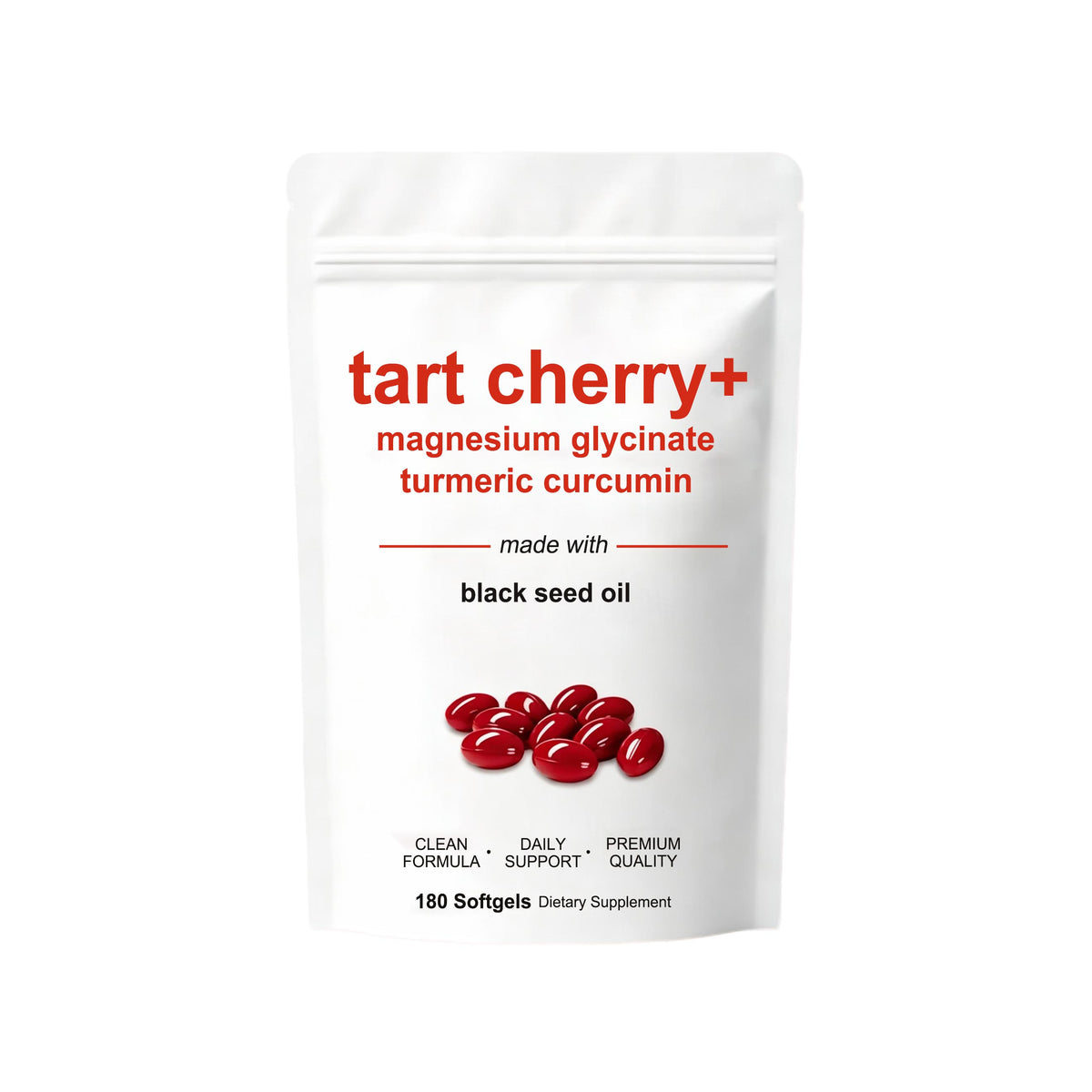 Tart Cherry Plus Softgels - Daily Body Support | 180ct | Dropship