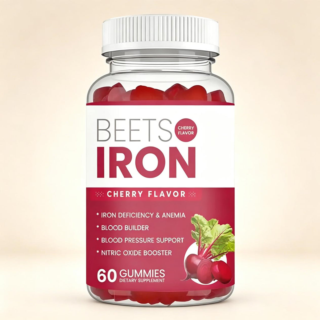 Beets Iron Gummies - Blood Wellness Support | 60 Gummies | Dropship
