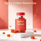 Spicy Cubes Gummies - Natural Vitality Support | 60 Gummies | Dropship