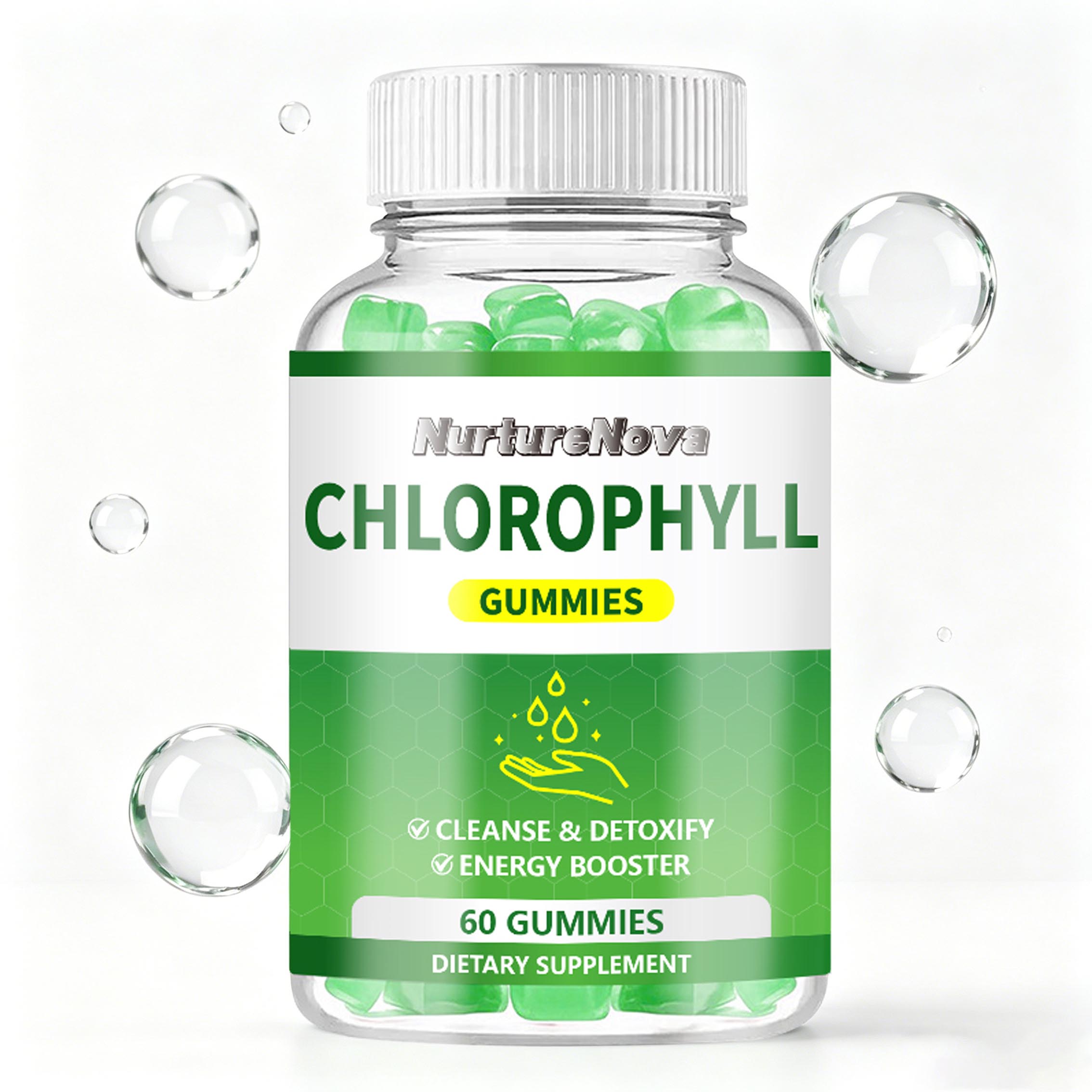 Chlorophyll Gummies-Support Cleanse Detox & Energy Boost|60 Count|Dropship