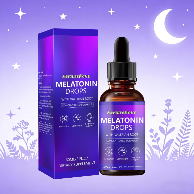 Melatonin Sleep Drops - Relaxation & Cognitive Support | 60ml | Dropship