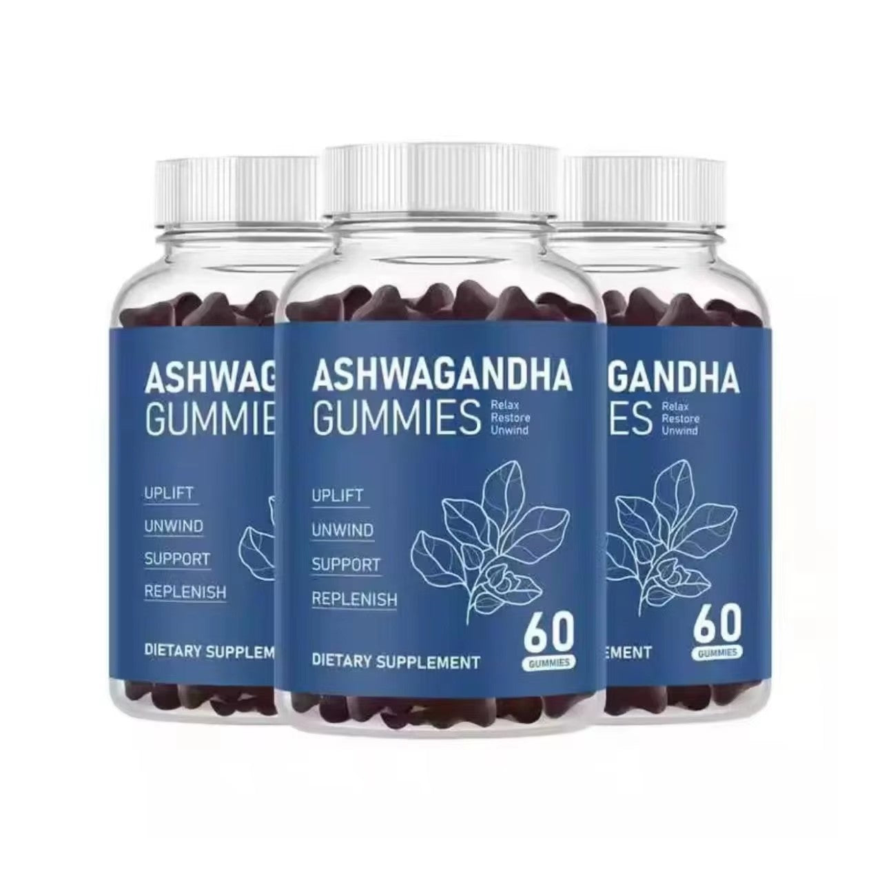 Ashwagandha Gummies - Stress Relief & Mood Support |60 Count| Dropship