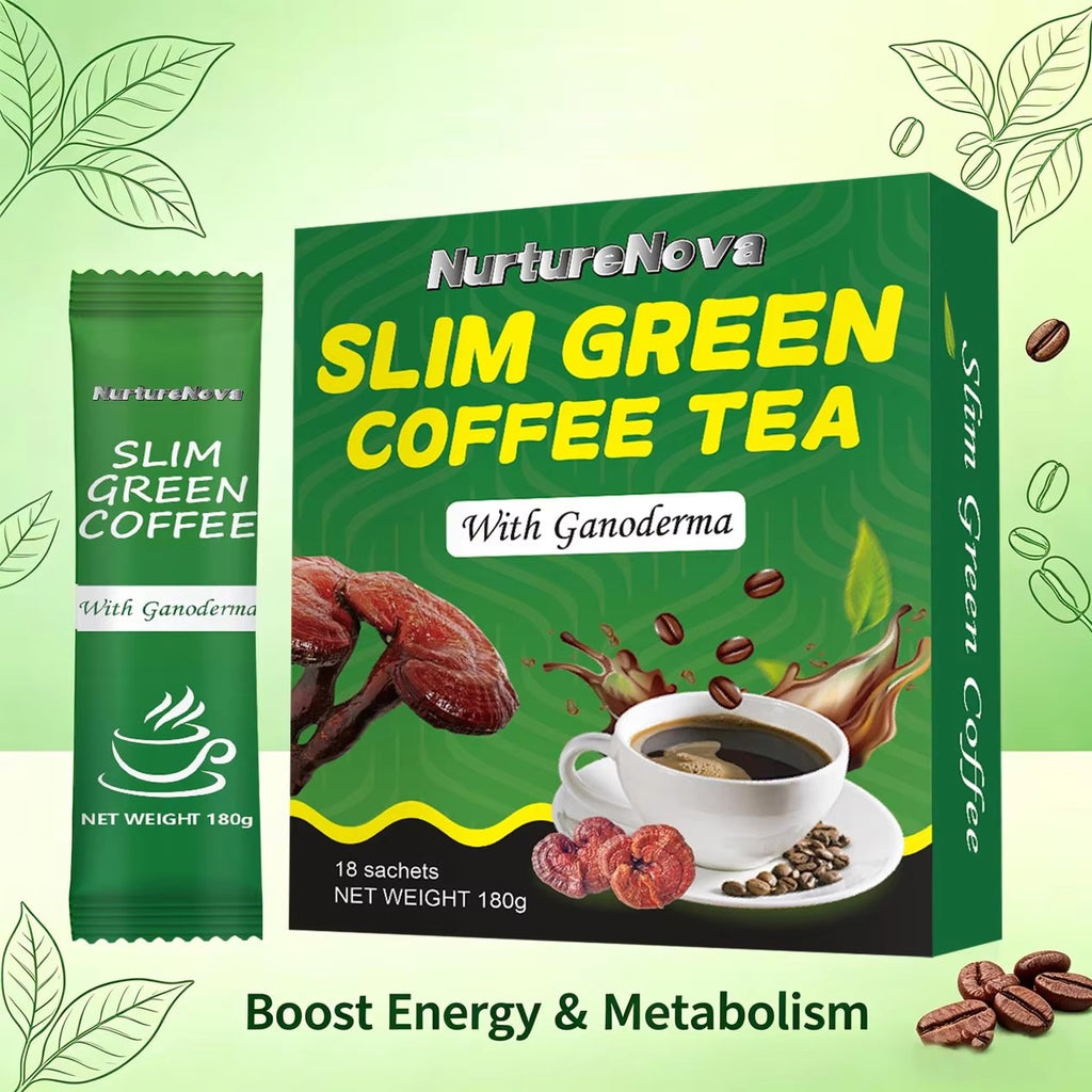 Slim Green Coffee Tea - Weight Management Support |18 Sachets|Dropship
