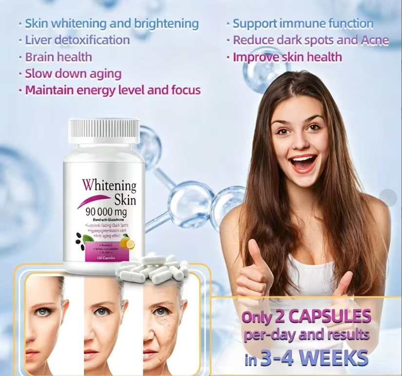 Glutathione Capsules - Anti-Aging Support | 120 Capsules | Dropship