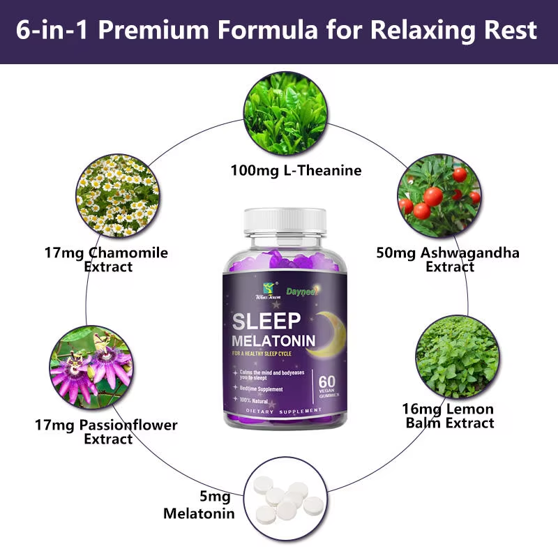 Melatonin Sleep Gummies - Healthy Sleep Cycle Support |60 Count|Dropship