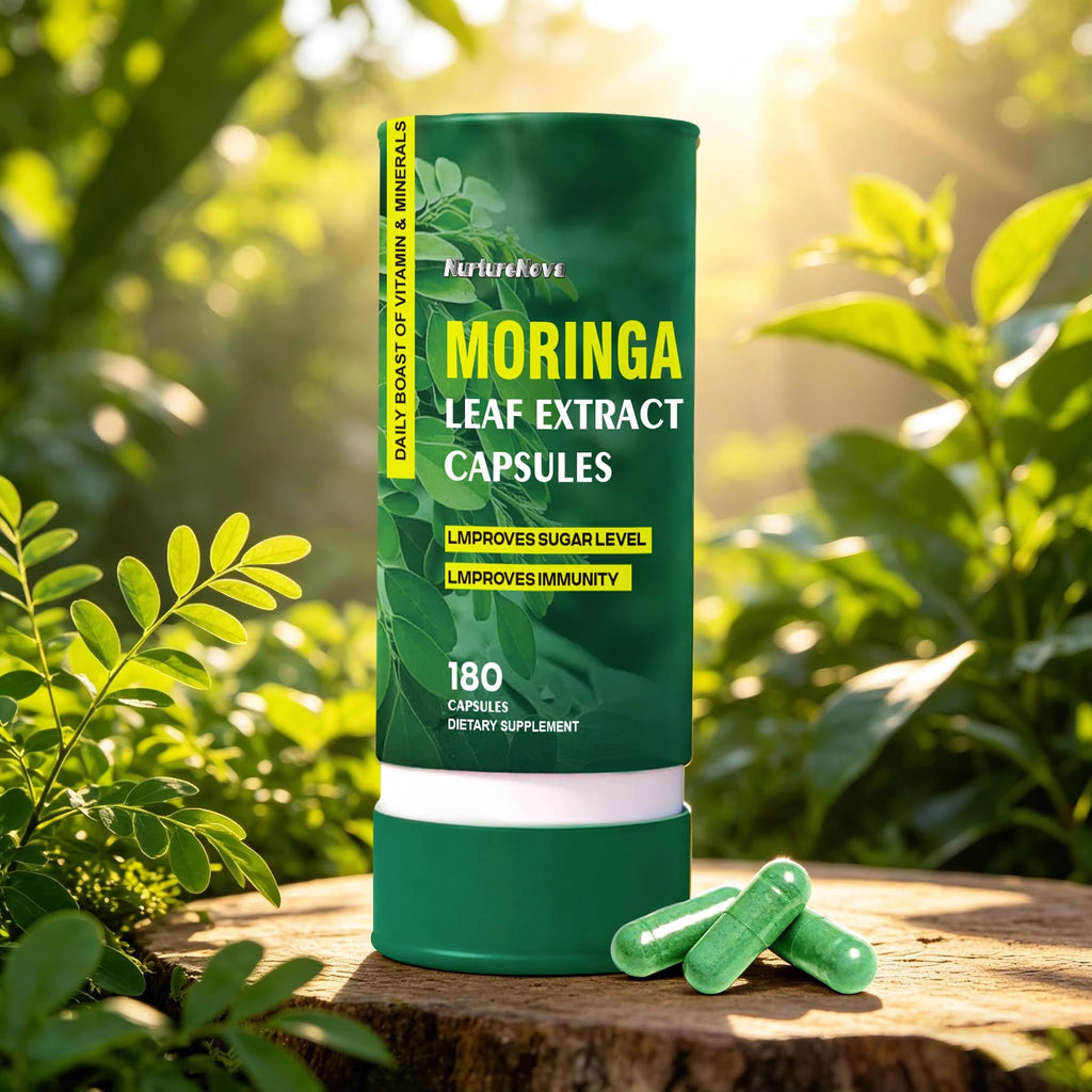 Moringa Leaf Extract Capsules-Blood Sugar Support|180Capsules|Dropship