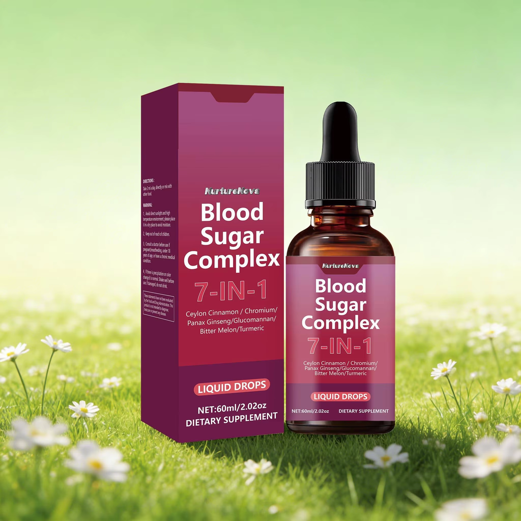 7-in-1 Blood Sugar Complex Drops - Blood Sugar Wellness Support | 60ml | Dropship