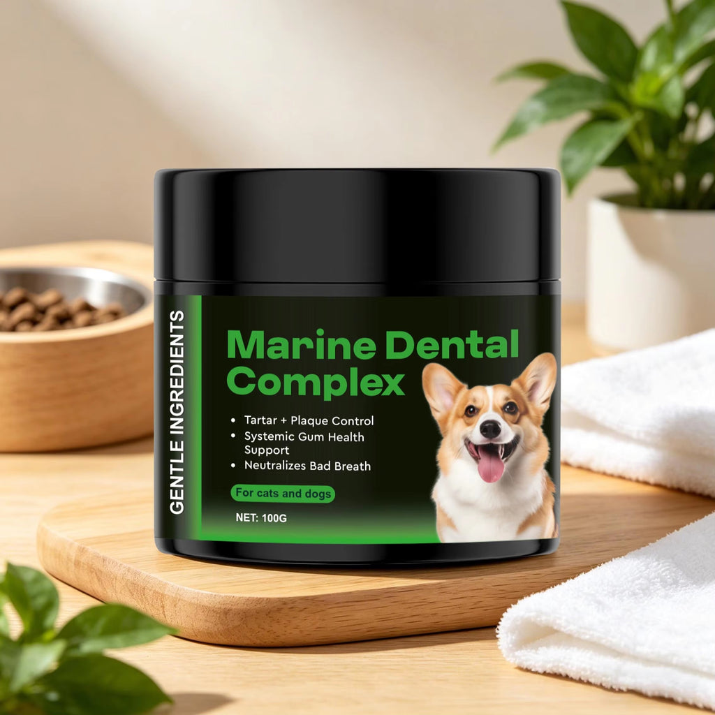 Marine Dental Complex Powder for Dogs & Cats - Support Gum Health |100g|Dropship