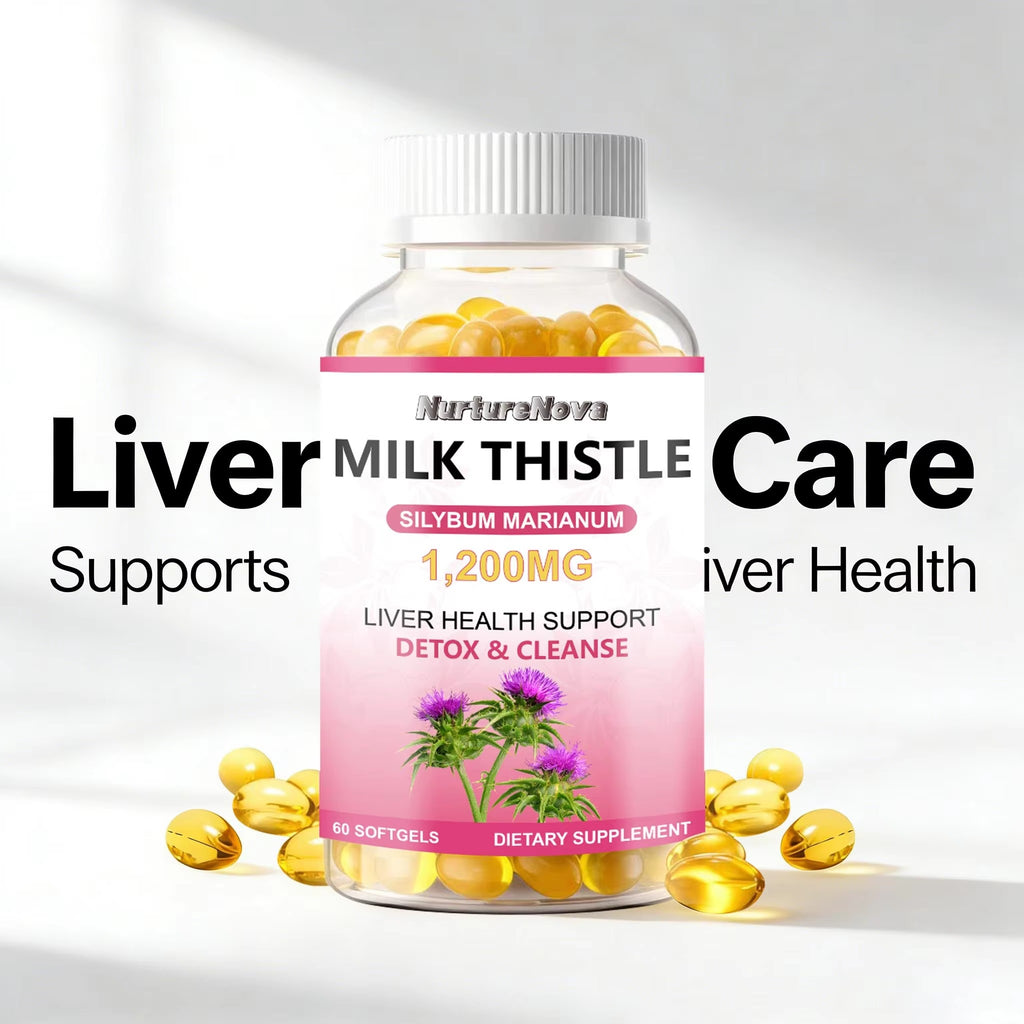 Milk Thistle Softgels-Support Liver Detox|60ct|Dropship