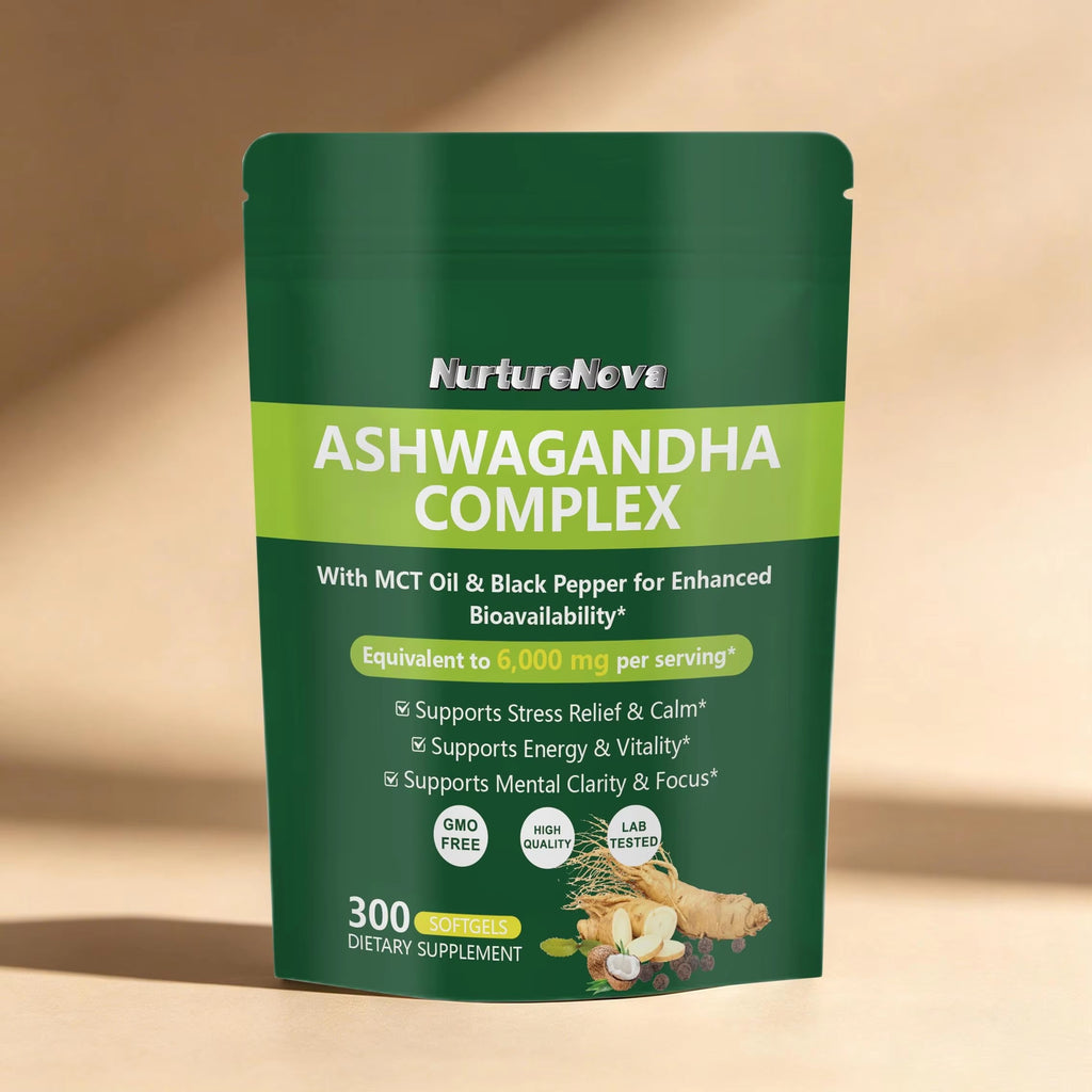 Ashwagandha Complex Softgels - Stress Relief  300 Softgels | Dropship