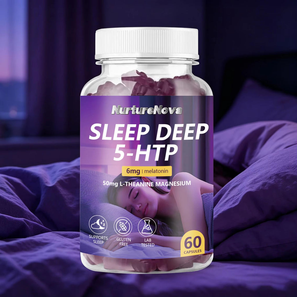 Sleep Deep 5-HTP Capsules - Restful Sleep Support |60 Capsules|Dropship