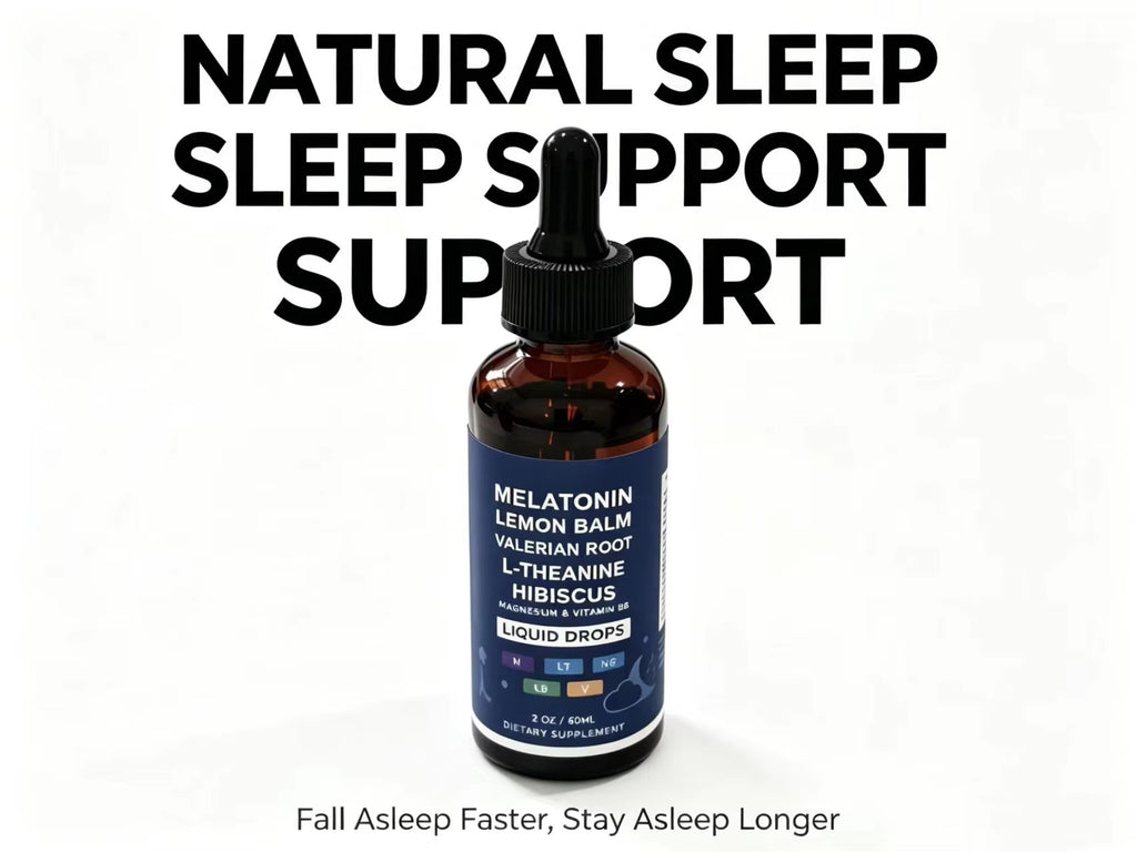 Melatonin Liquid Drops - Night Rest & Relax Support | 60ml | Dropship