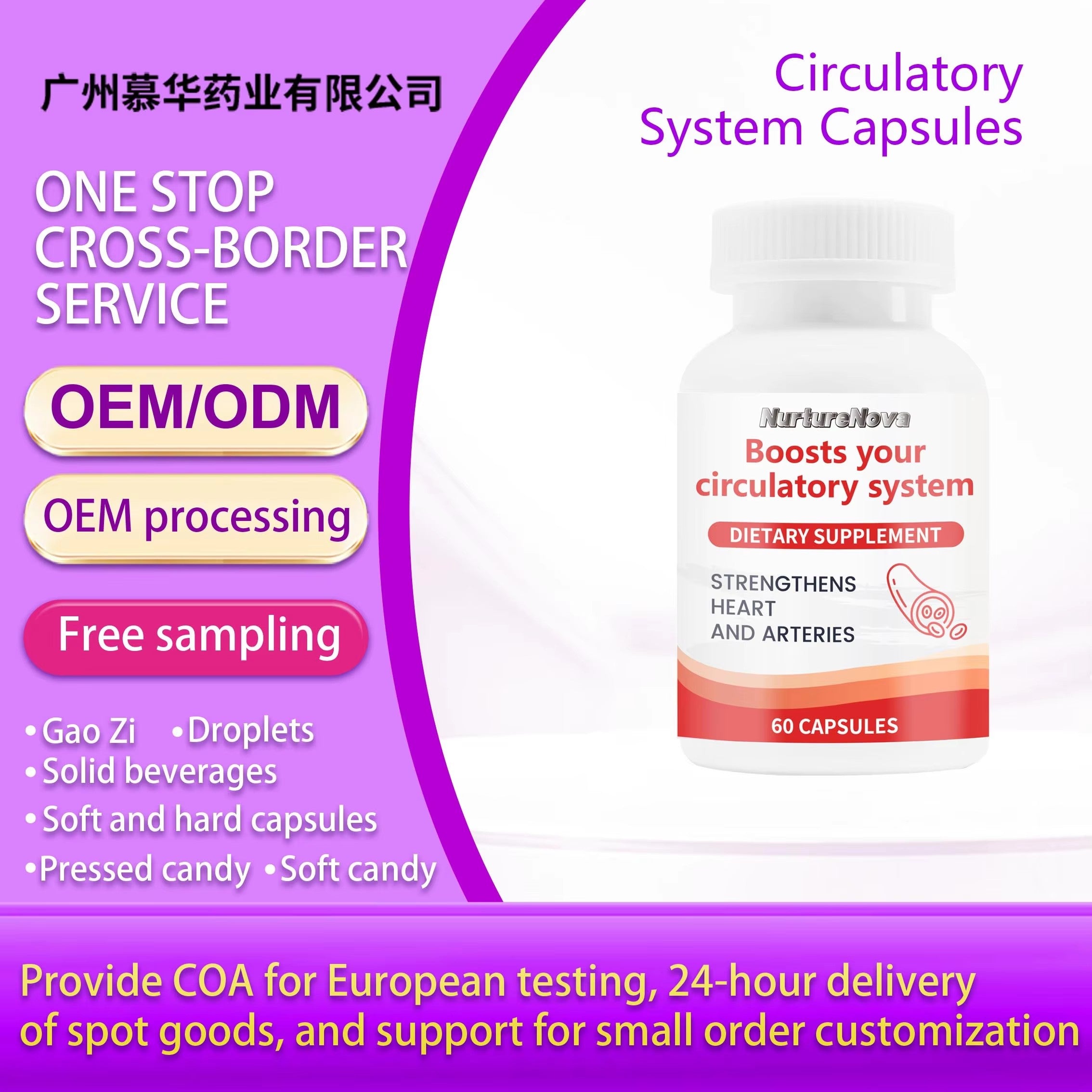 Heart & Artery Support Capsules - Boost Circulatory System | 60 Count | Dropship