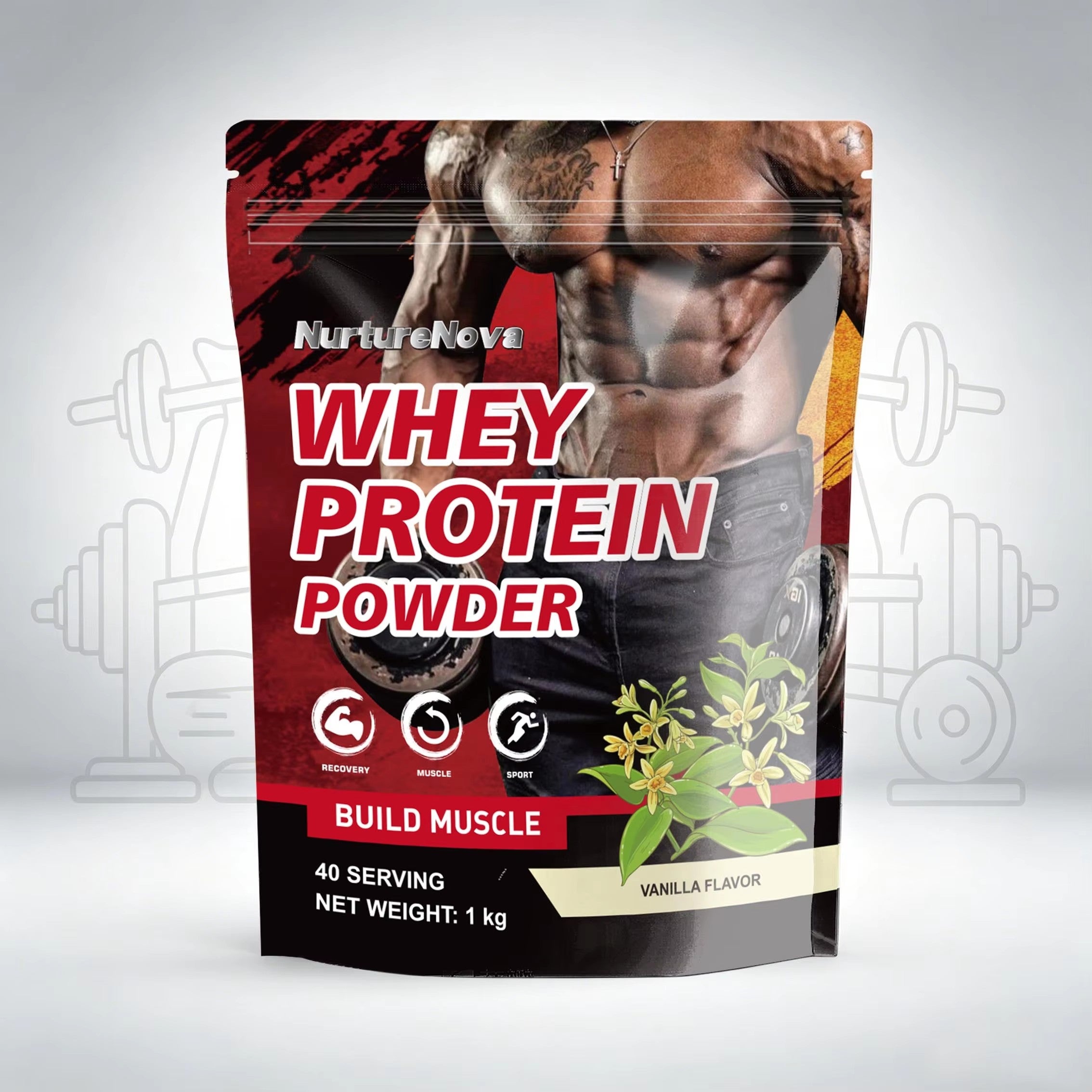 Vanilla Whey Protein Powder - Build Muscle |1kg| Dropship