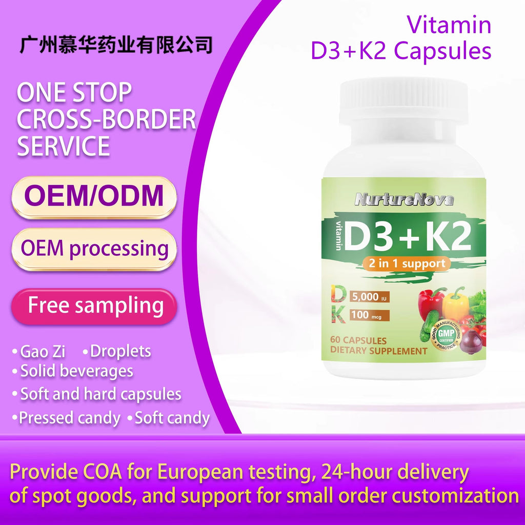 Vitamin D3 K2 Capsules - Body Health Support |60 Capsules|Dropship