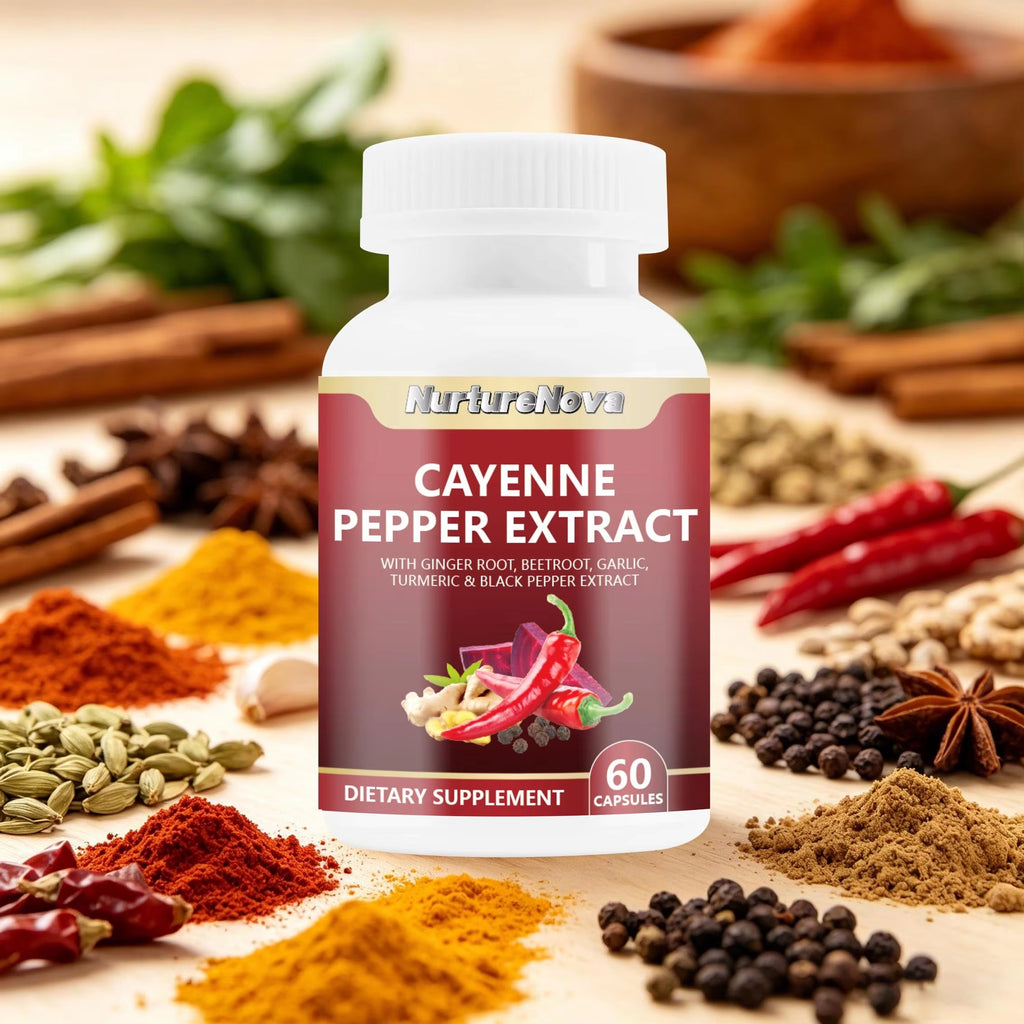 Cayenne Pepper Extract Capsules - Body Wellness|60 Capsules|Dropship