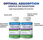 Magnesium Glycinate Capsules - Support Heart Health |60 Veg Caps|Dropship