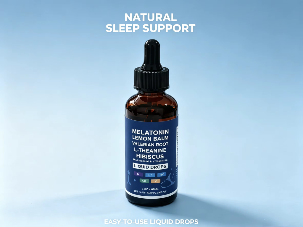 Melatonin Liquid Drops - Night Rest & Relax Support | 60ml | Dropship