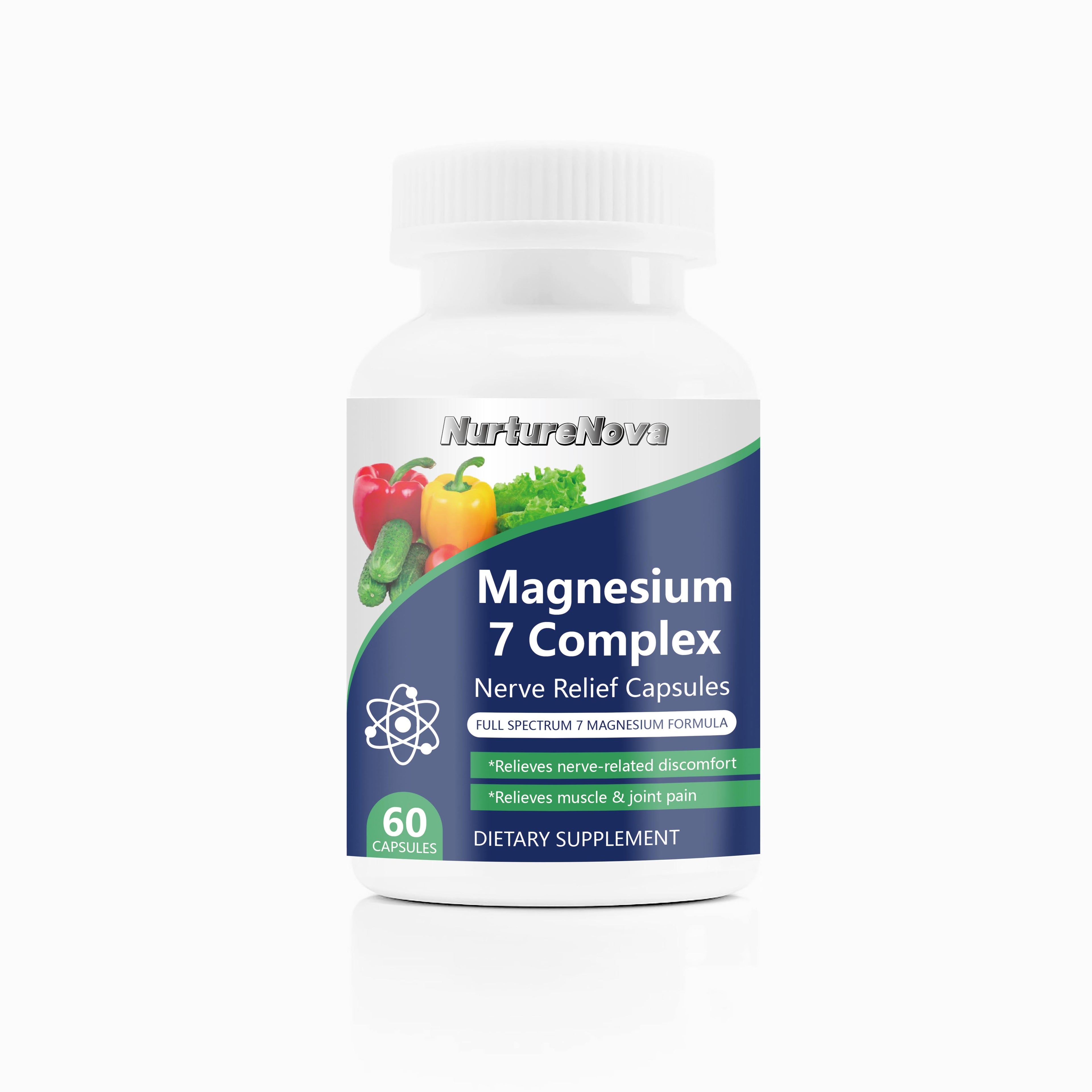 Magnesium 7 Complex Capsules - Muscle Relief |60 Capsules|Dropship