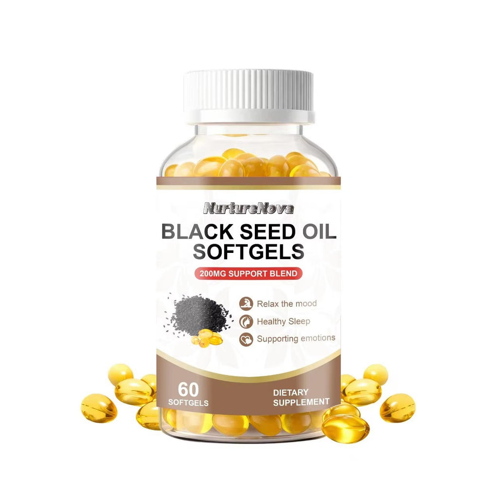 Black Seed Oil Softgels-Support Mood & Healthy Sleep|60ct|Dropship