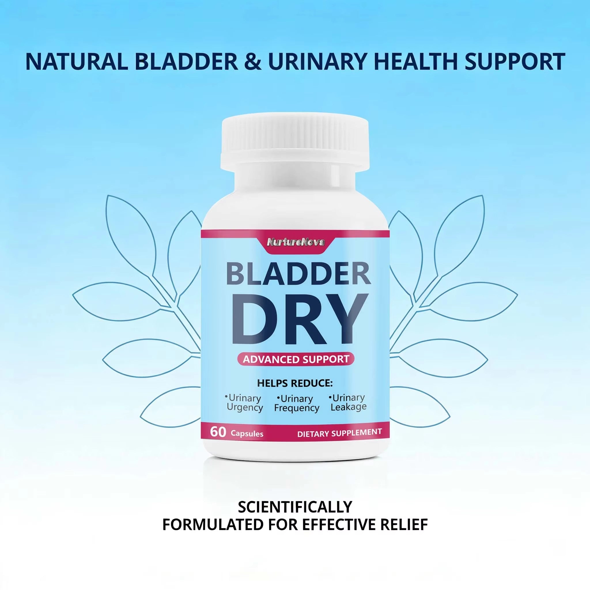 Bladder Dry Capsules-Reduce Urinary Issues|60ct|Dropship