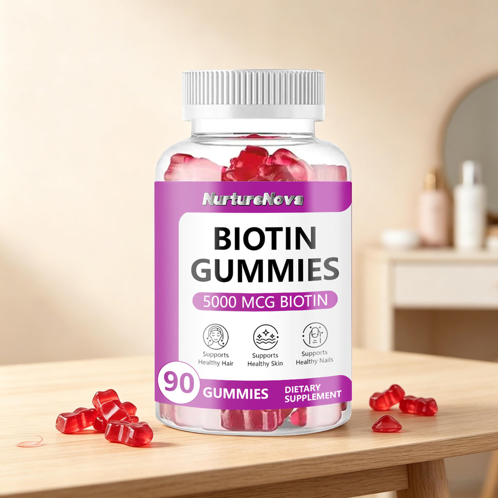 Biotin Gummies - Hair Skin Nail Support |90 Gummies|Dropship