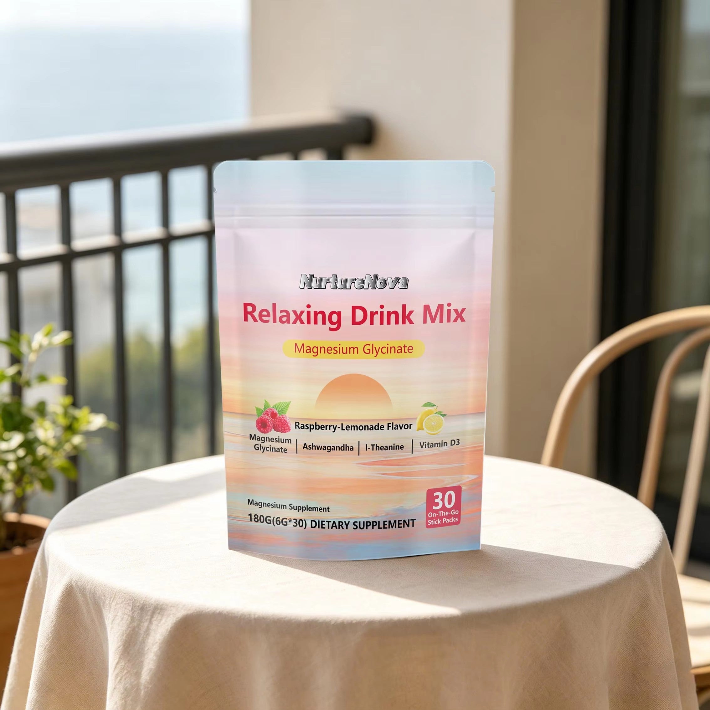 Relaxing Drink Mix - Calm Stress Relief |30 Stick Packs|Dropship