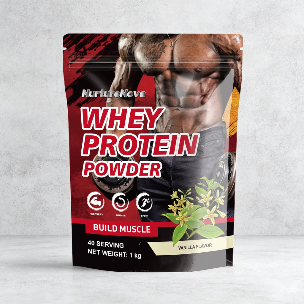 Vanilla Whey Protein Powder - Build Muscle |1kg| Dropship