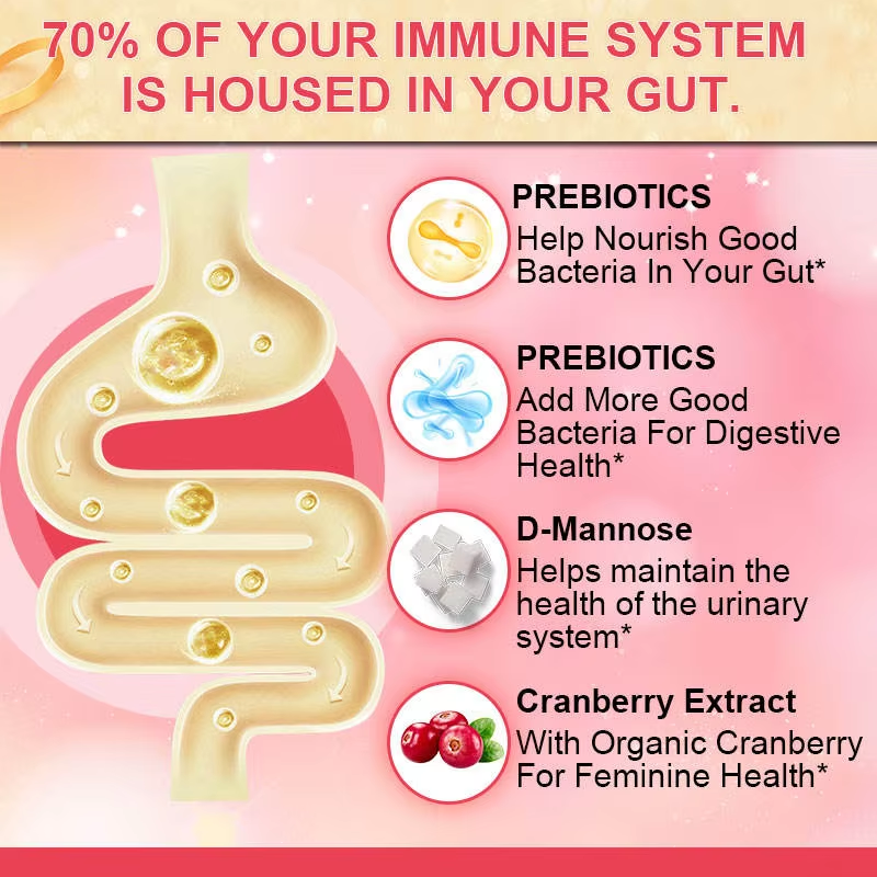 Women's Probiotic Gummies - Urinary & Digestive Support | 60ct | Dropship