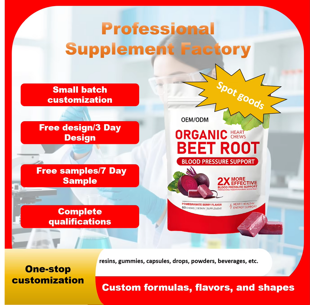 Beet Root Chews + Grape Seed - Heart Health |60ct | Dropship