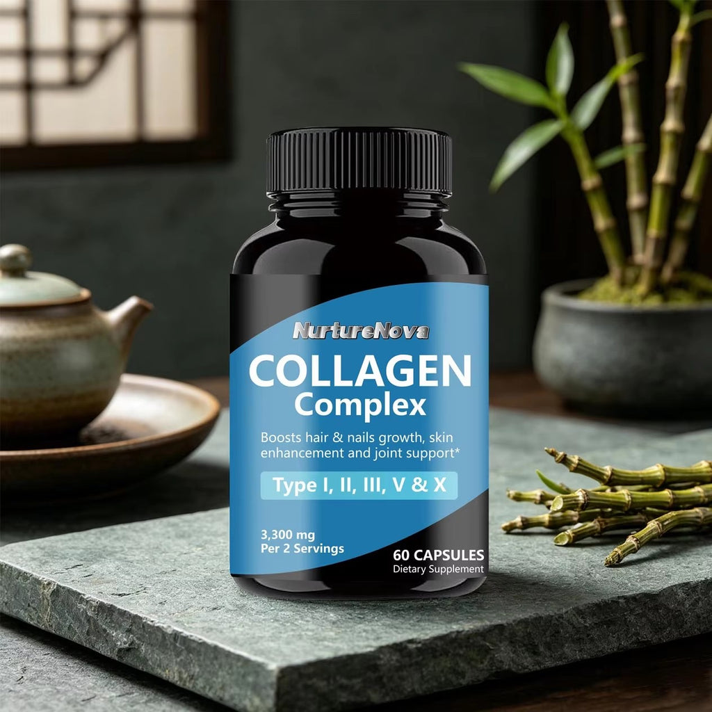 Collagen Complex Capsules - Skin Hair Nail Health|60 Capsules|Dropship