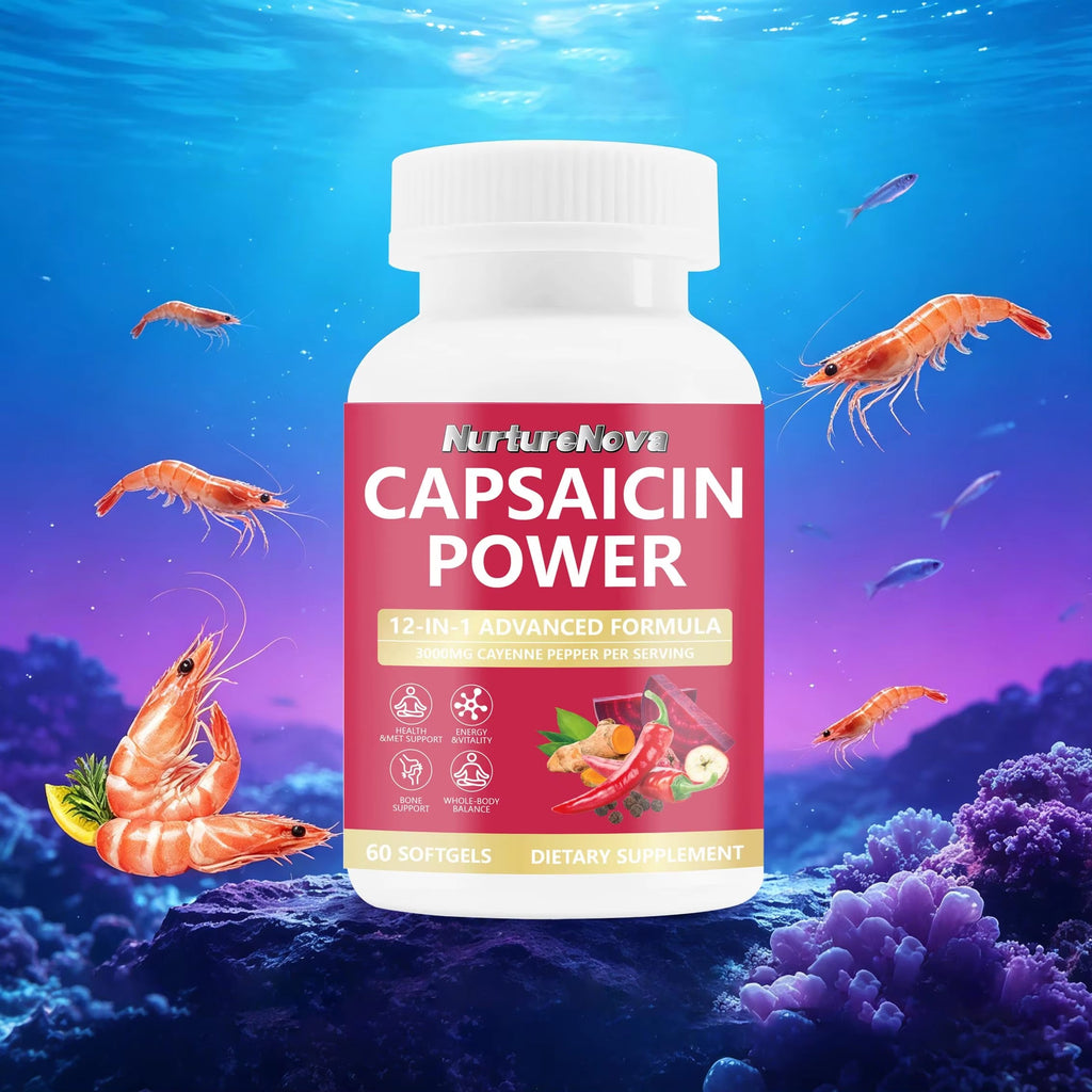 Capsaicin Power Softgels - Energy Support |60 Softgels|Dropship