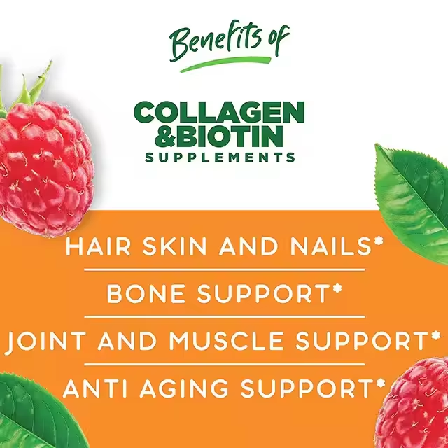 Collagen & Biotin Gummies - Hair Skin & Nail Support |60 Count|Dropship