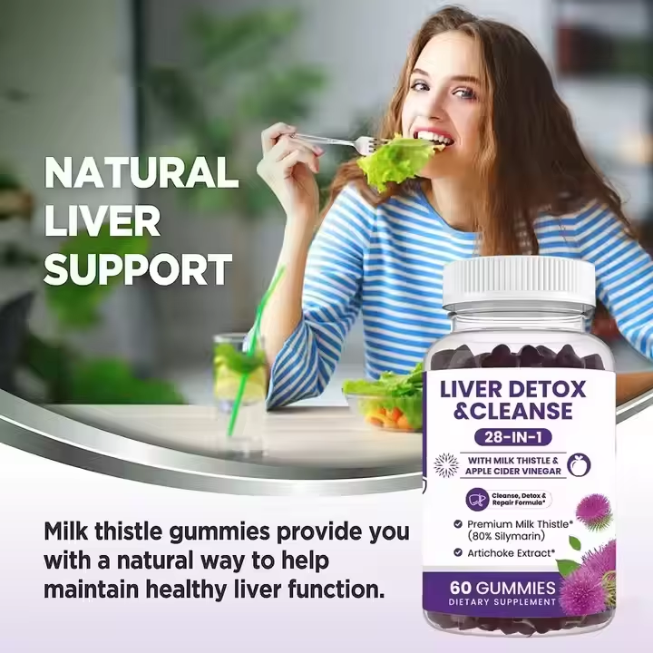 28-in-1 Liver Cleanse Gummies - Detox Support | 30ct | Dropship