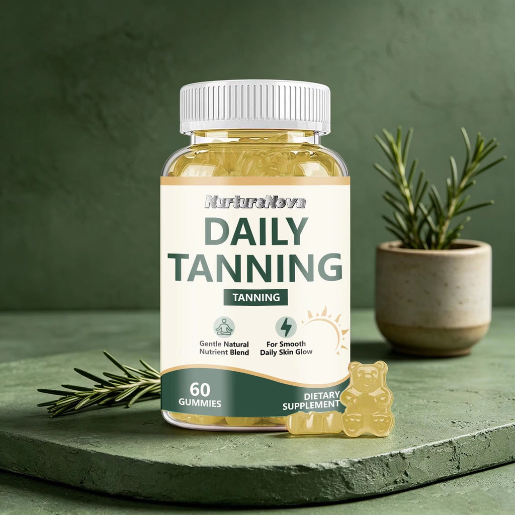 Daily Tanning Gummies - Natural Skin Glow Support |60 Gummies|Dropship