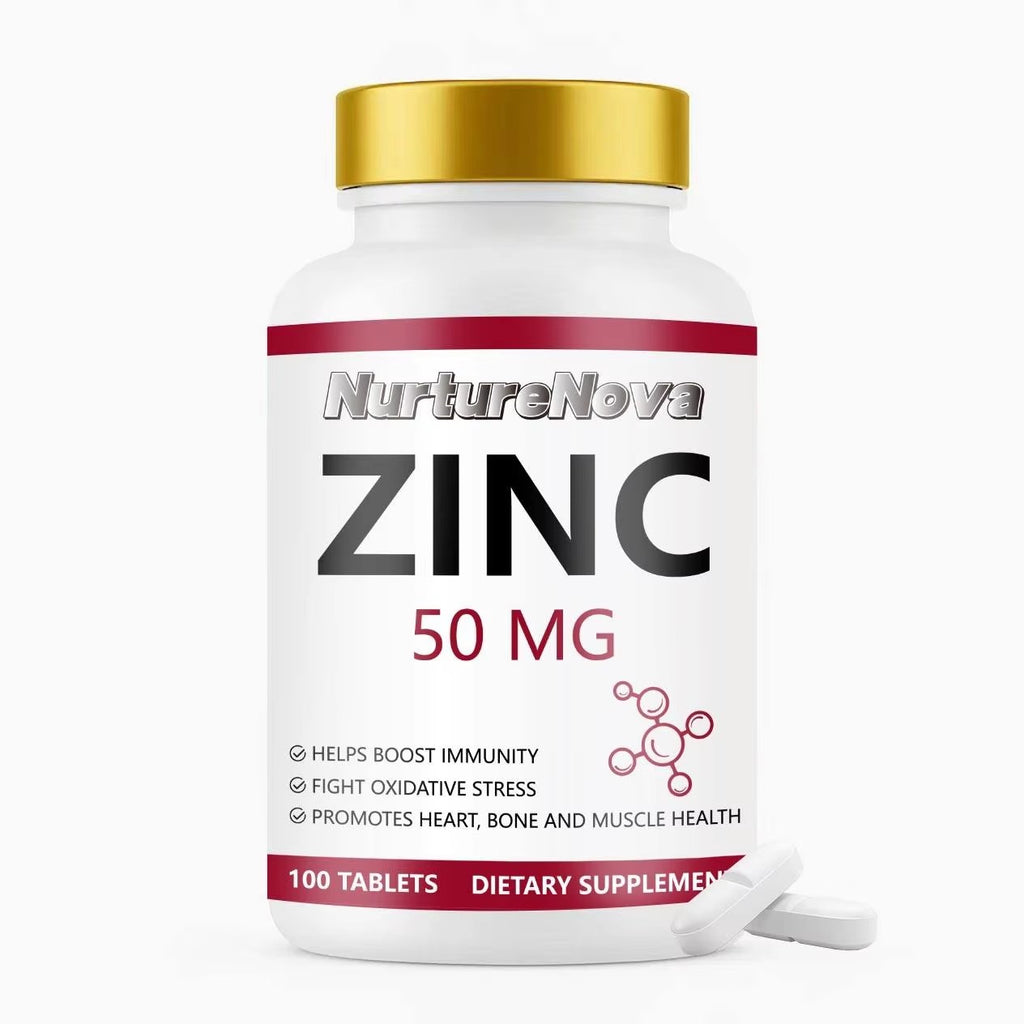 Zinc Tablets - Immune & Antioxidant Support | 50mg 100 Tablets | Dropship