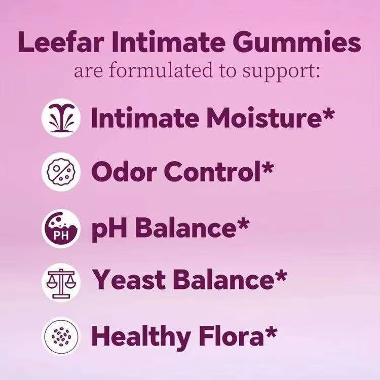 Women's Intimate Probiotic Gummies - Flora & Moisture Support | 60ct | Dropship