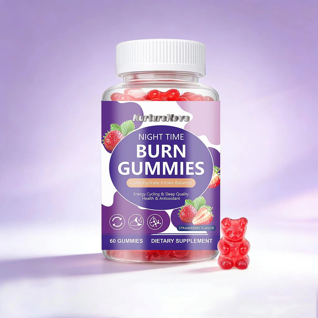 Night Time Burn Gummies - Energy & Sleep Support | 60 Gummies | Dropship
